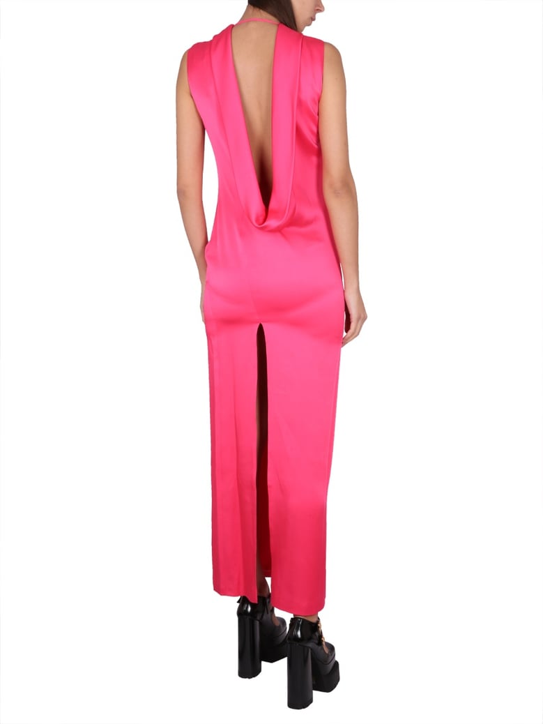 long dress with ring neckline by Selfnex