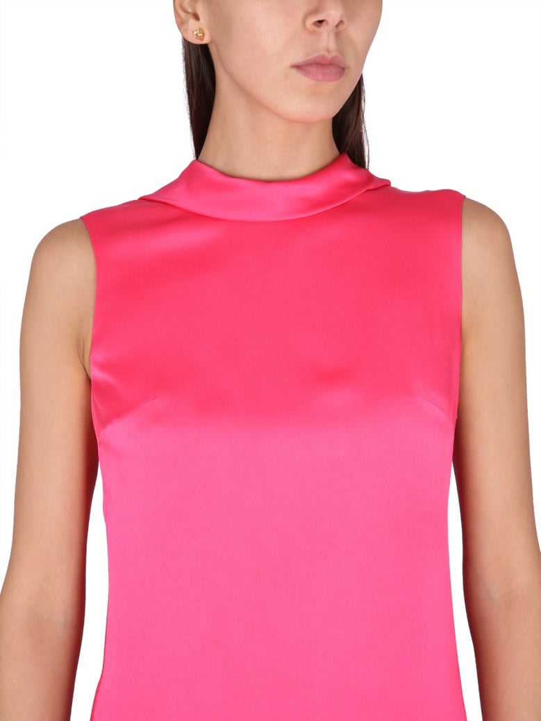 long dress with ring neckline by Selfnex