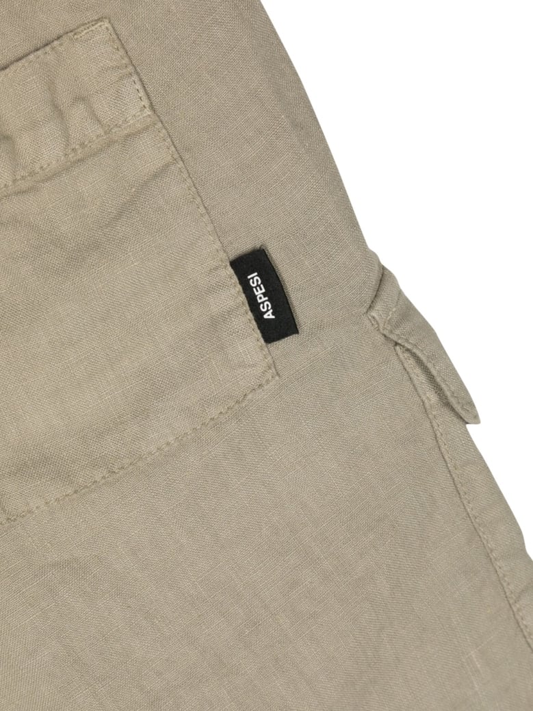 shorts bermuda green linen by Selfnex