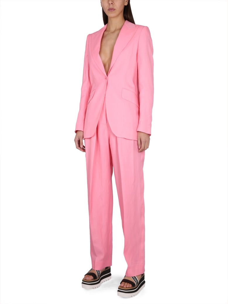 carrot fit pants in pink by Selfnex