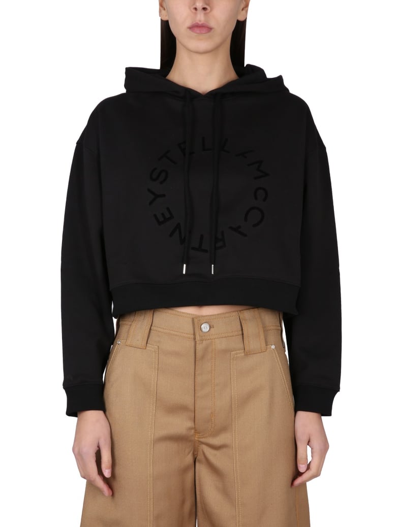 cropped sweatshirt with logo by Selfnex