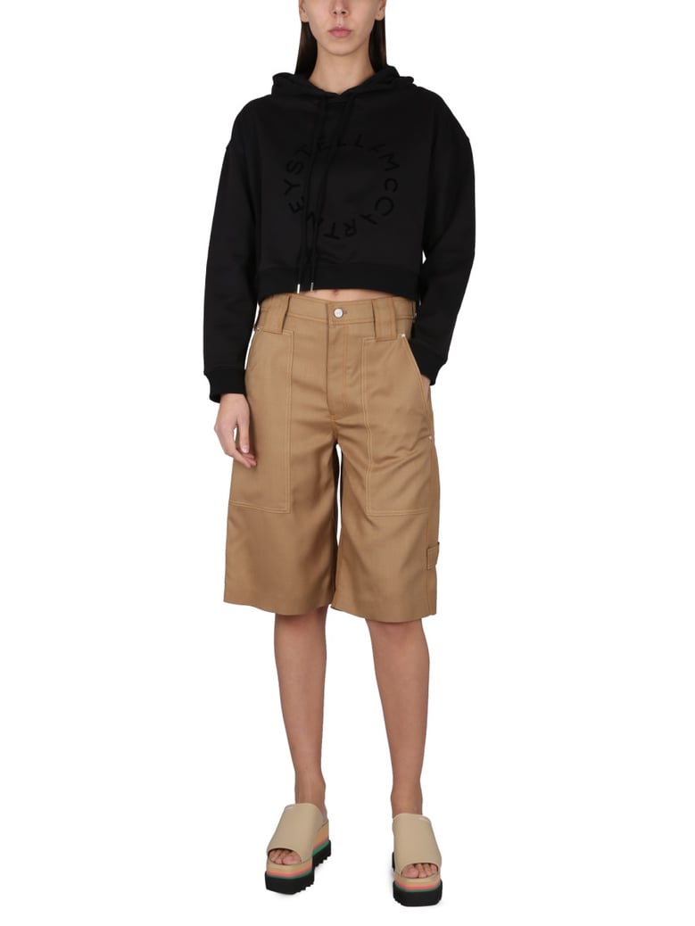 cropped sweatshirt with logo by Selfnex