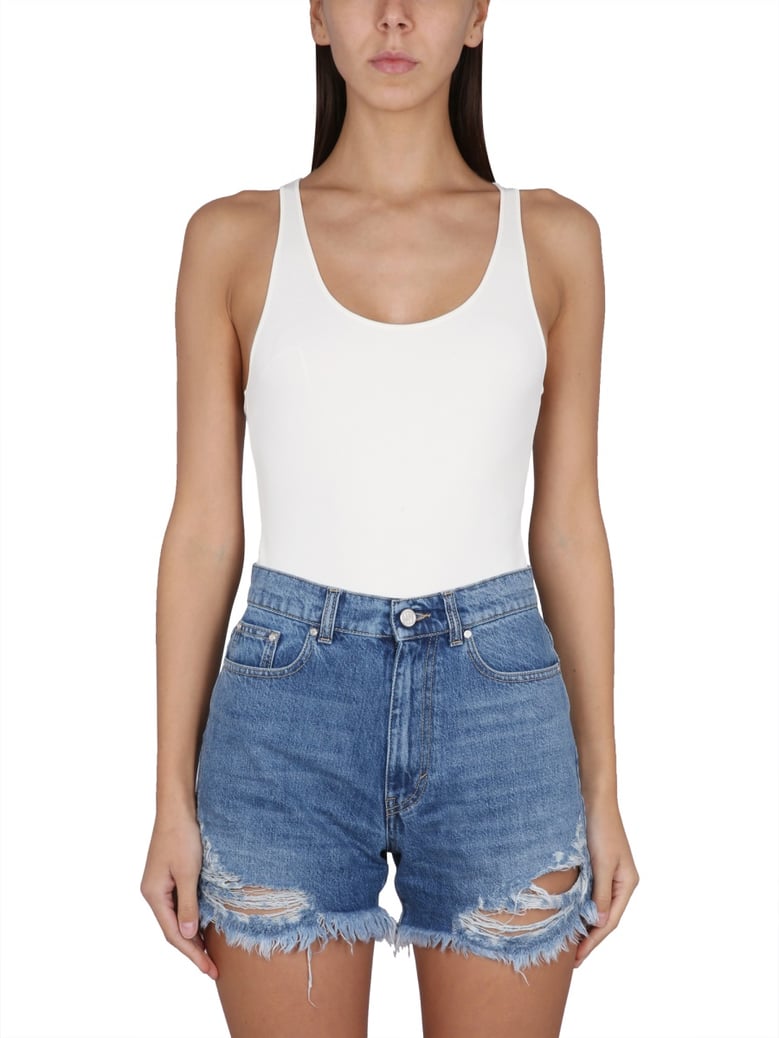 compact knit bodysuit by Selfnex