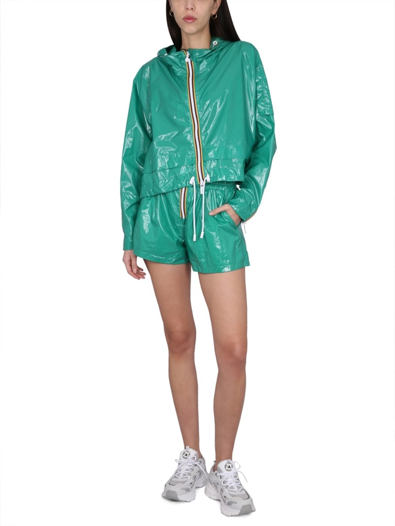 nylon shorts with zip closure by Selfnex
