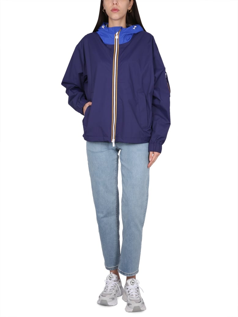 high neck hooded jacket by Selfnex