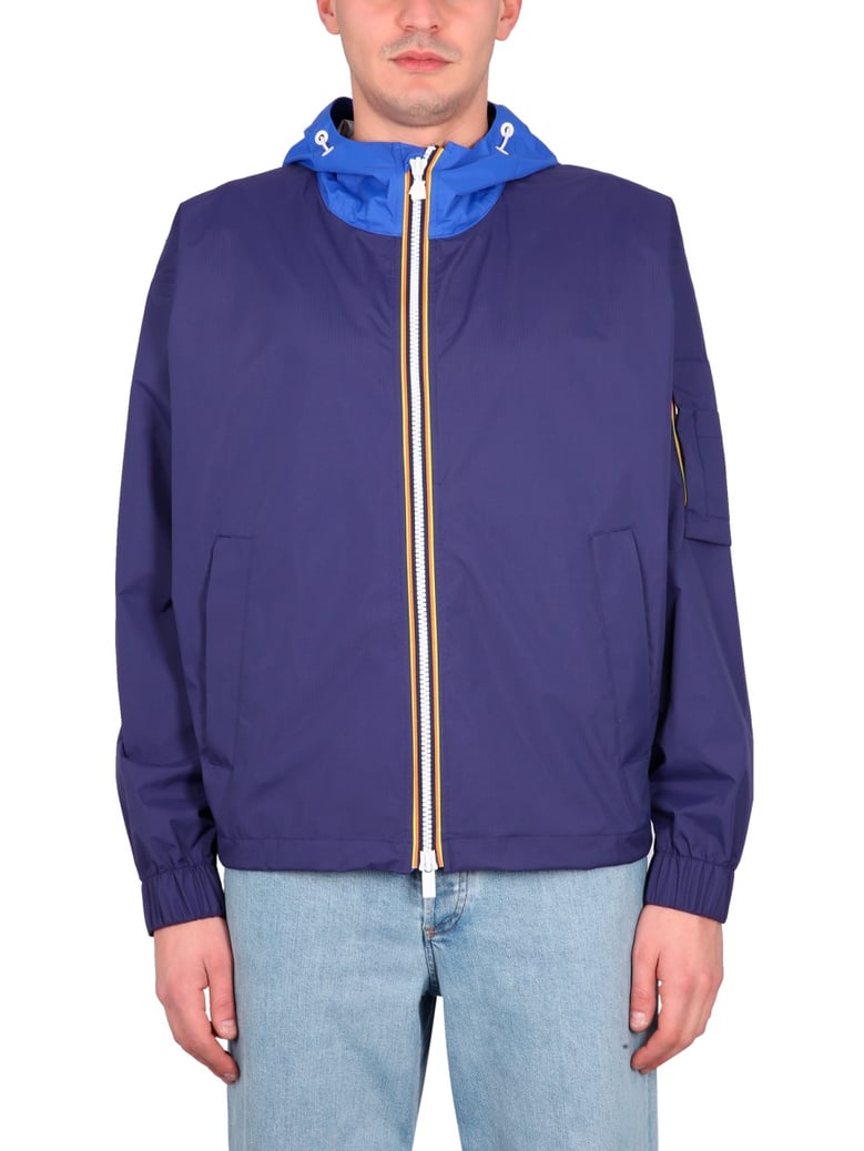 high neck hooded jacket by Selfnex