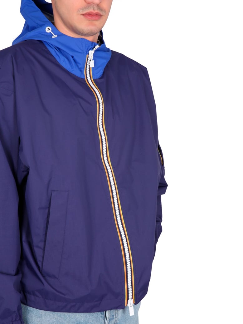 high neck hooded jacket by Selfnex