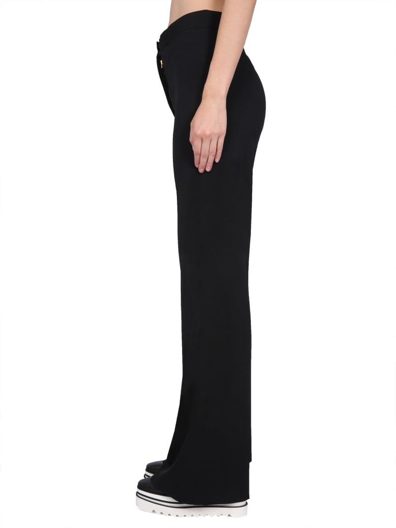 wool pants with zipper closure by Selfnex