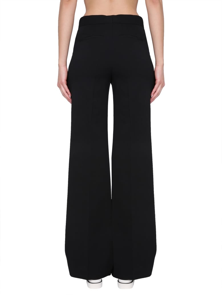wool pants with zipper closure by Selfnex