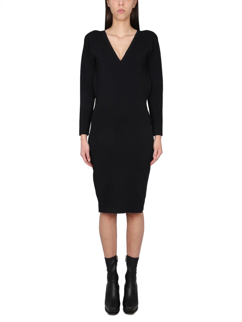 v-neck dress by Selfnex