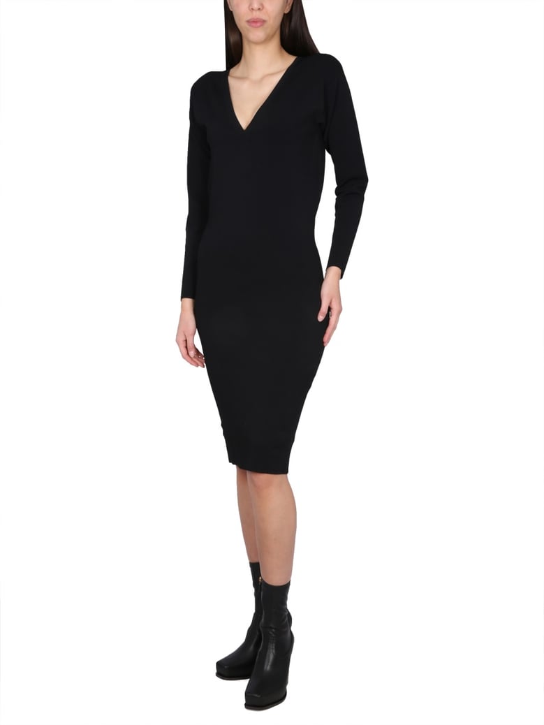 v-neck dress by Selfnex