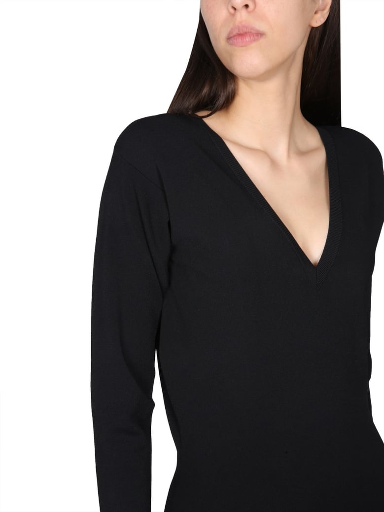 v-neck dress by Selfnex