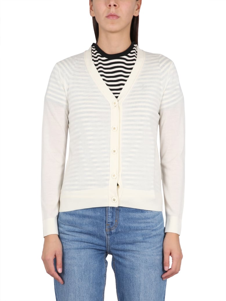 multicolour cardigan with v-neck by Selfnex