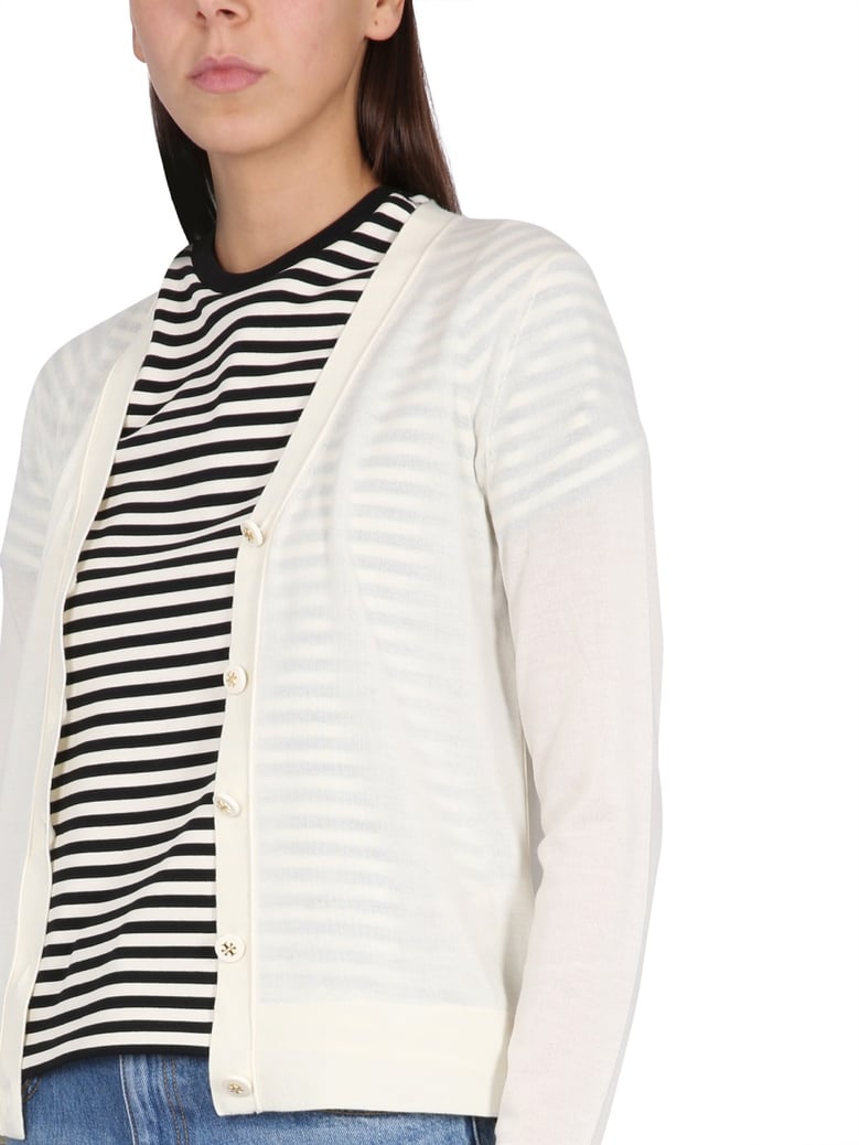 multicolour cardigan with v-neck by Selfnex