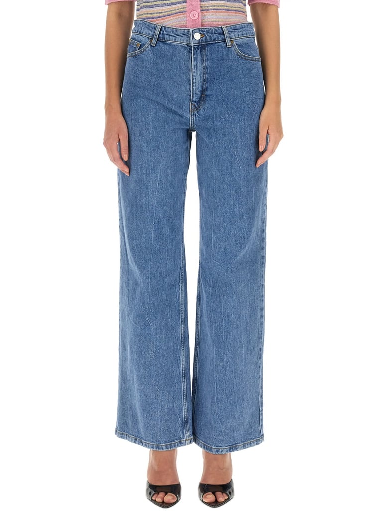 nini jeans with button closure by Selfnex