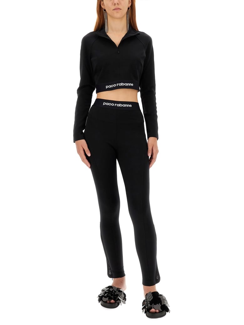 trousers with logo black by Selfnex