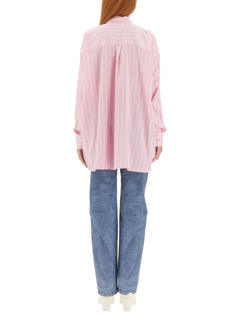 silk shirt pink by Selfnex