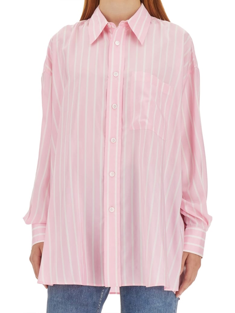 silk shirt pink by Selfnex