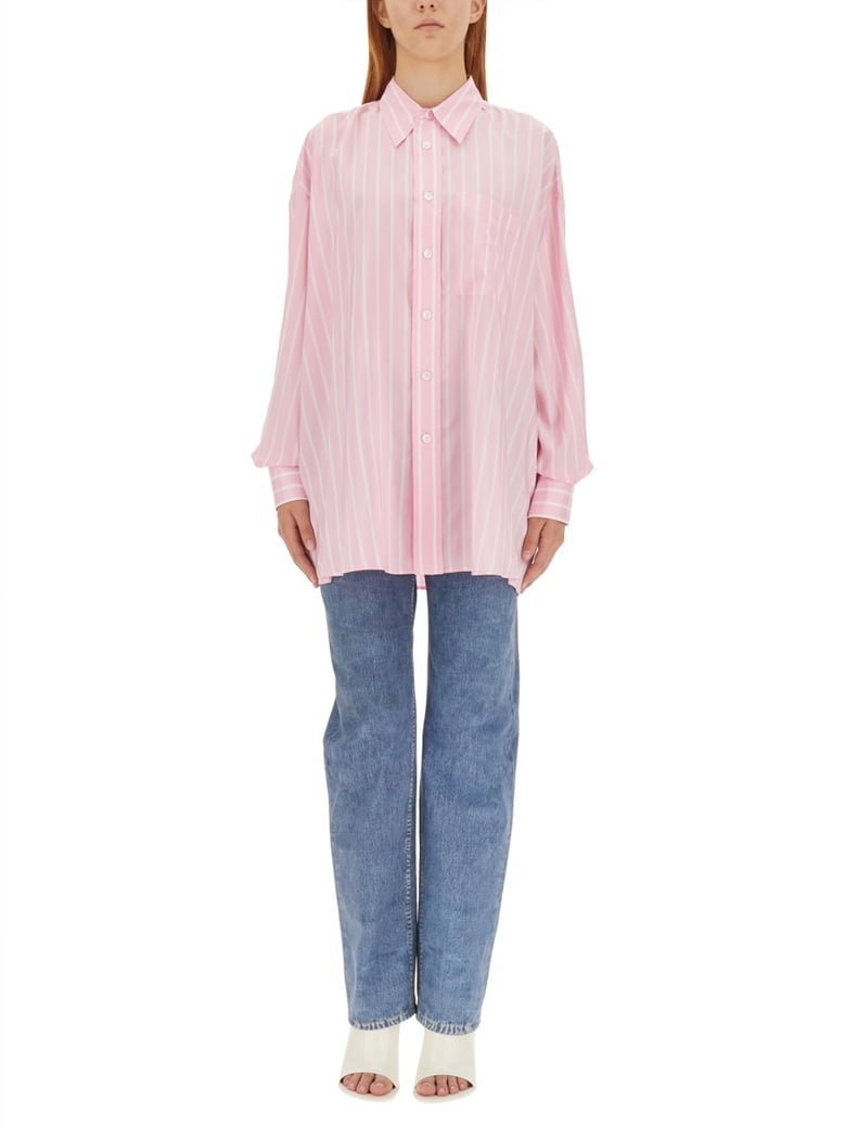 silk shirt pink by Selfnex
