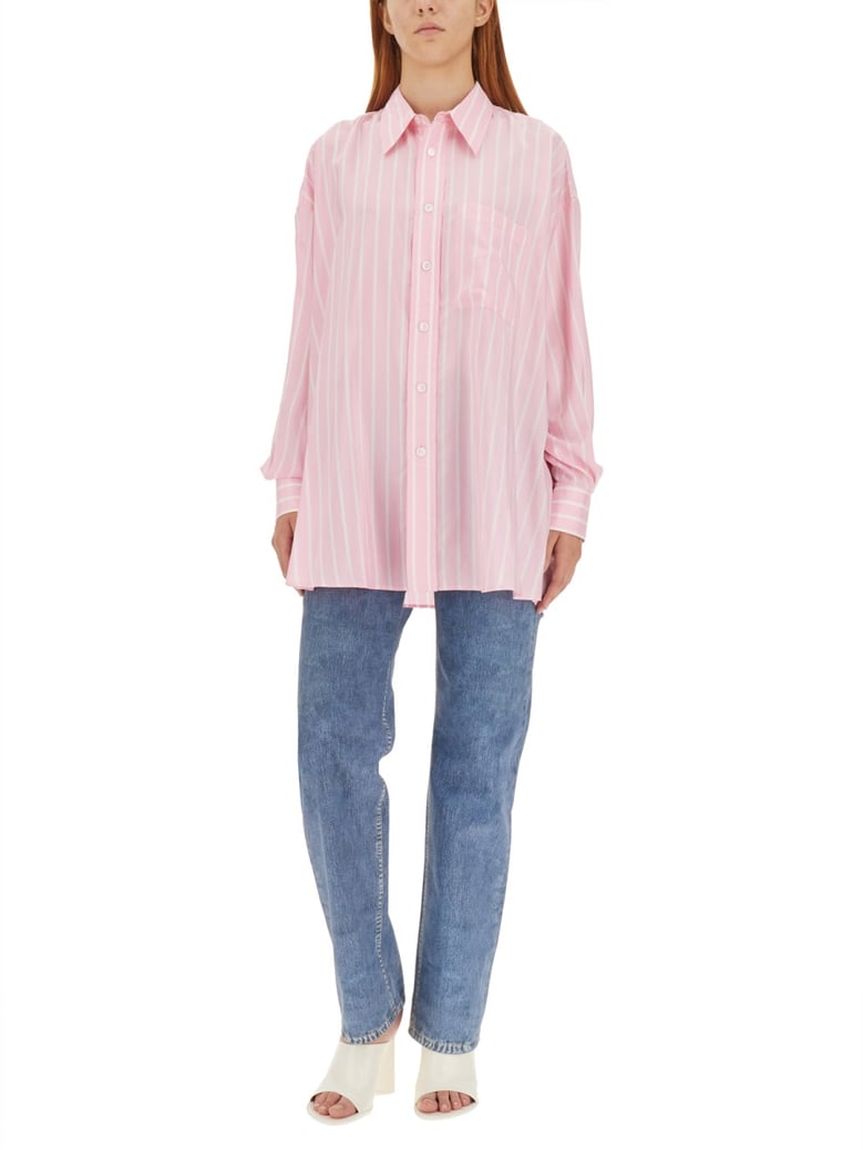 silk shirt pink by Selfnex