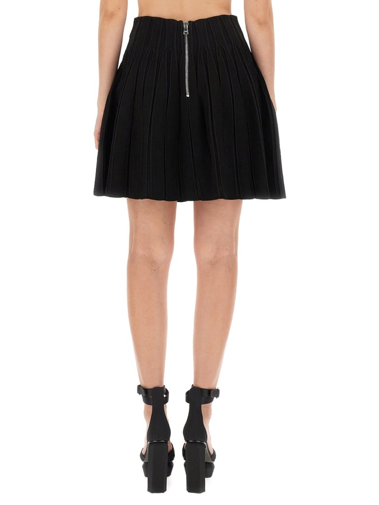 black skater skirt by Selfnex
