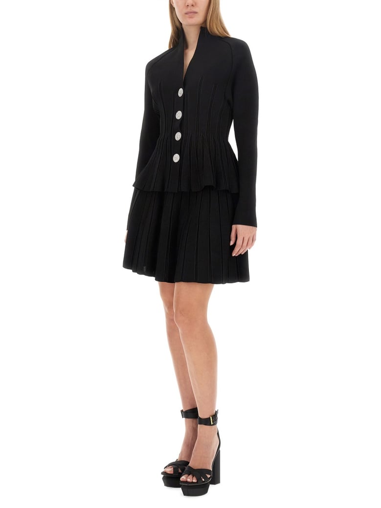 black skater skirt by Selfnex