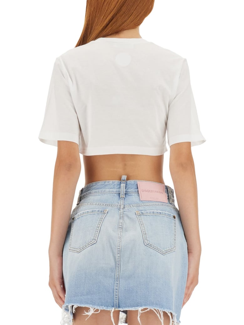 cropped fit t-shirt by Selfnex