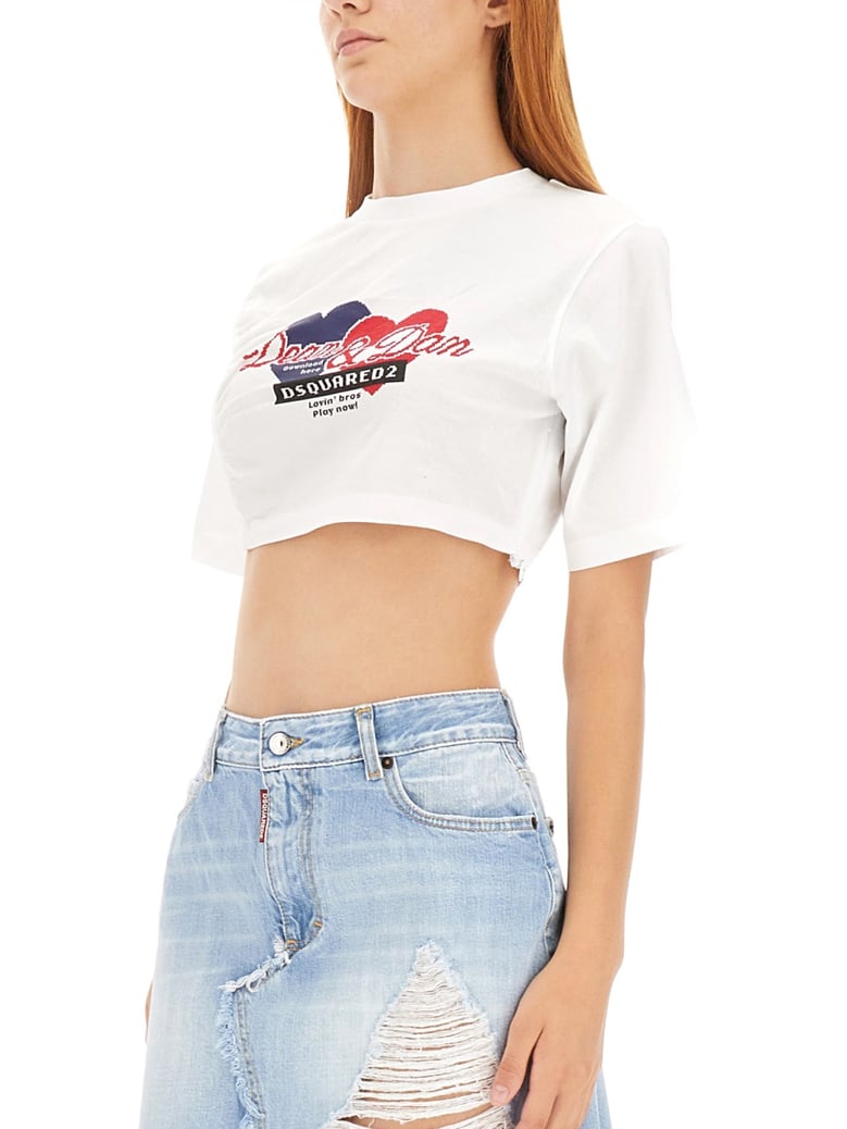cropped fit t-shirt by Selfnex