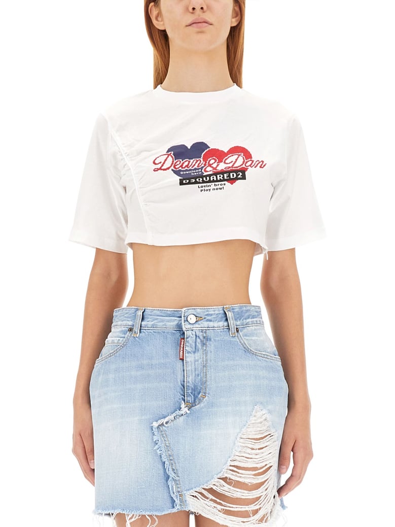 cropped fit t-shirt by Selfnex