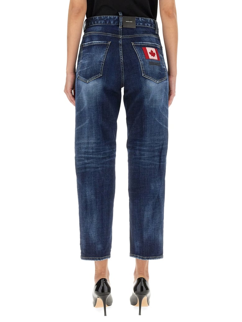 cropped blue jeans by Selfnex