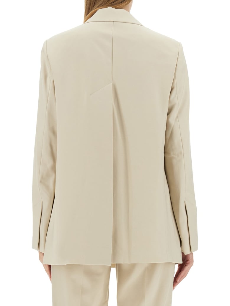 logo embellished tailored jacket by Selfnex