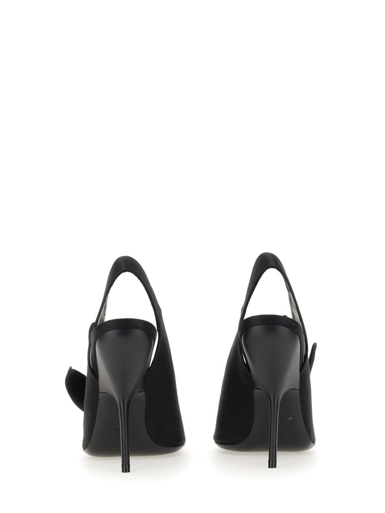 sandal with asymmetrical bow by Selfnex
