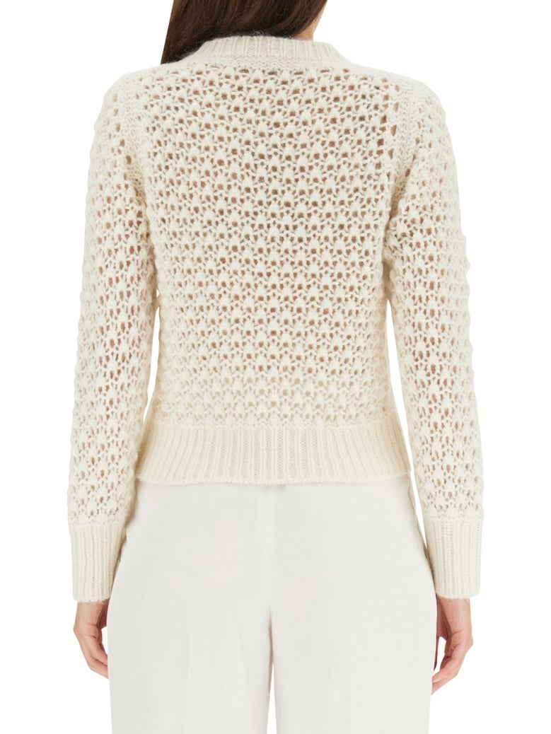 perforated mesh knitwear by Selfnex