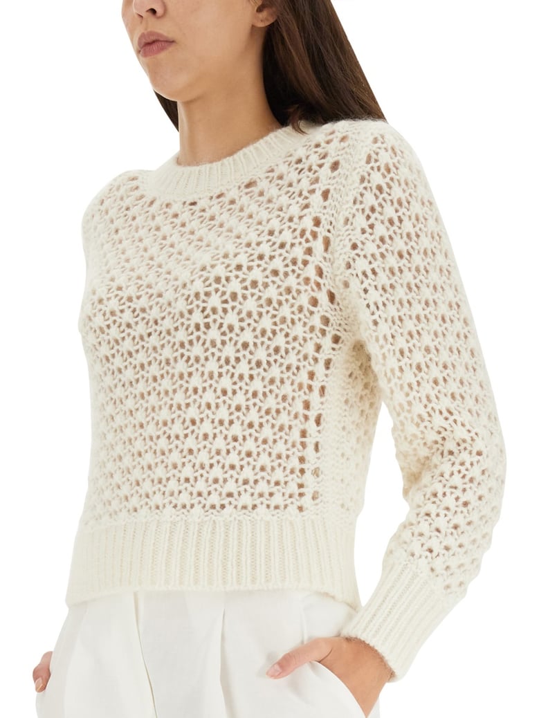 perforated mesh knitwear by Selfnex
