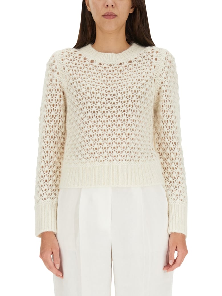 perforated mesh knitwear by Selfnex