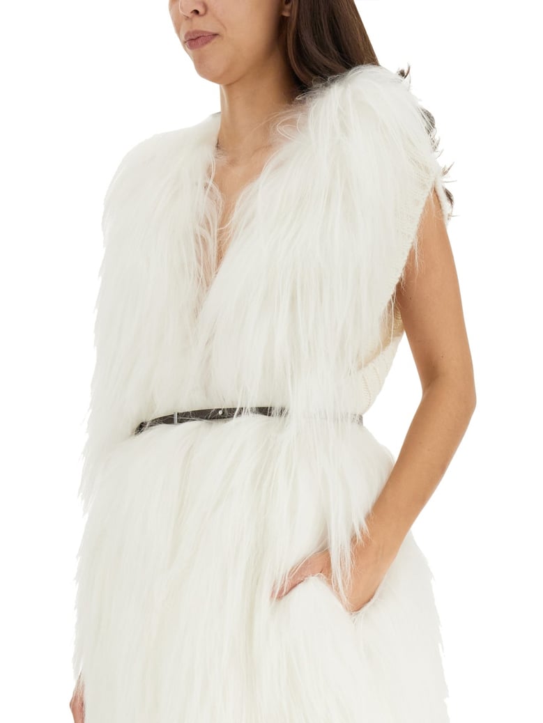 fur vest by Selfnex