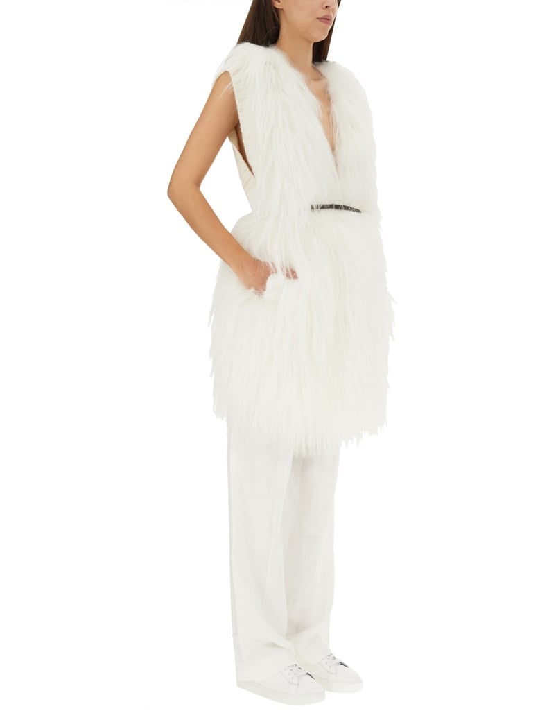 fur vest by Selfnex