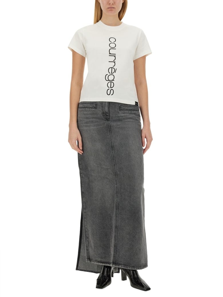 logo t-shirt in white by Selfnex