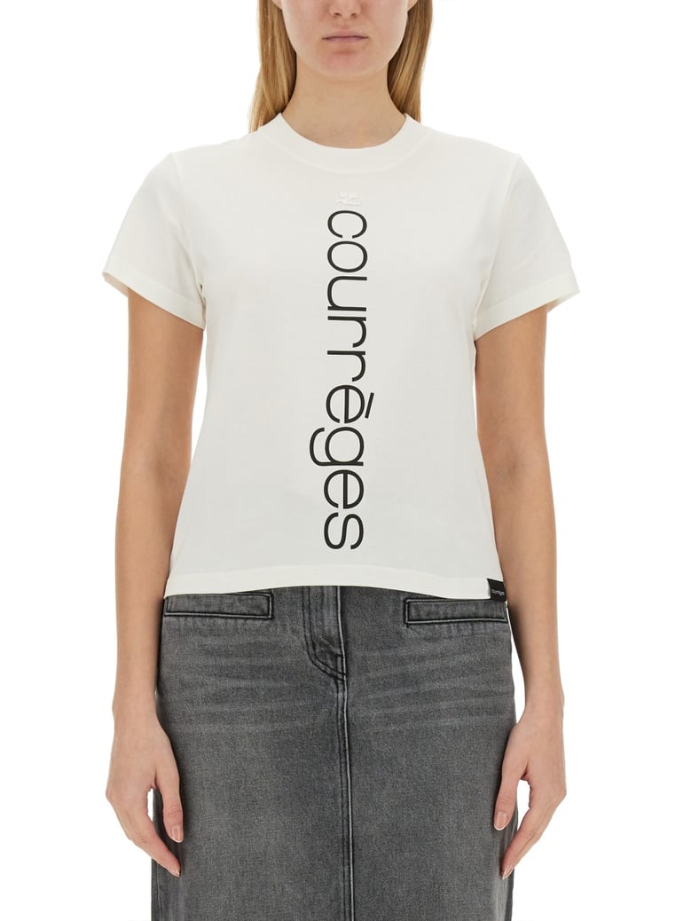 logo t-shirt in white by Selfnex