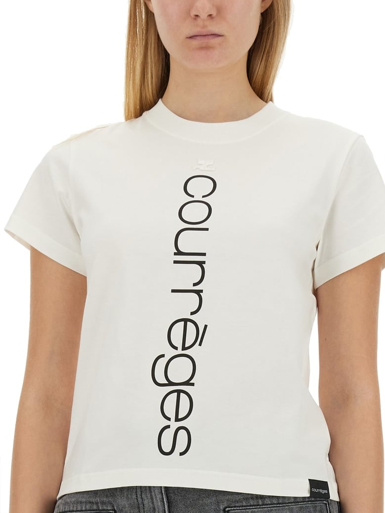 logo t-shirt in white by Selfnex
