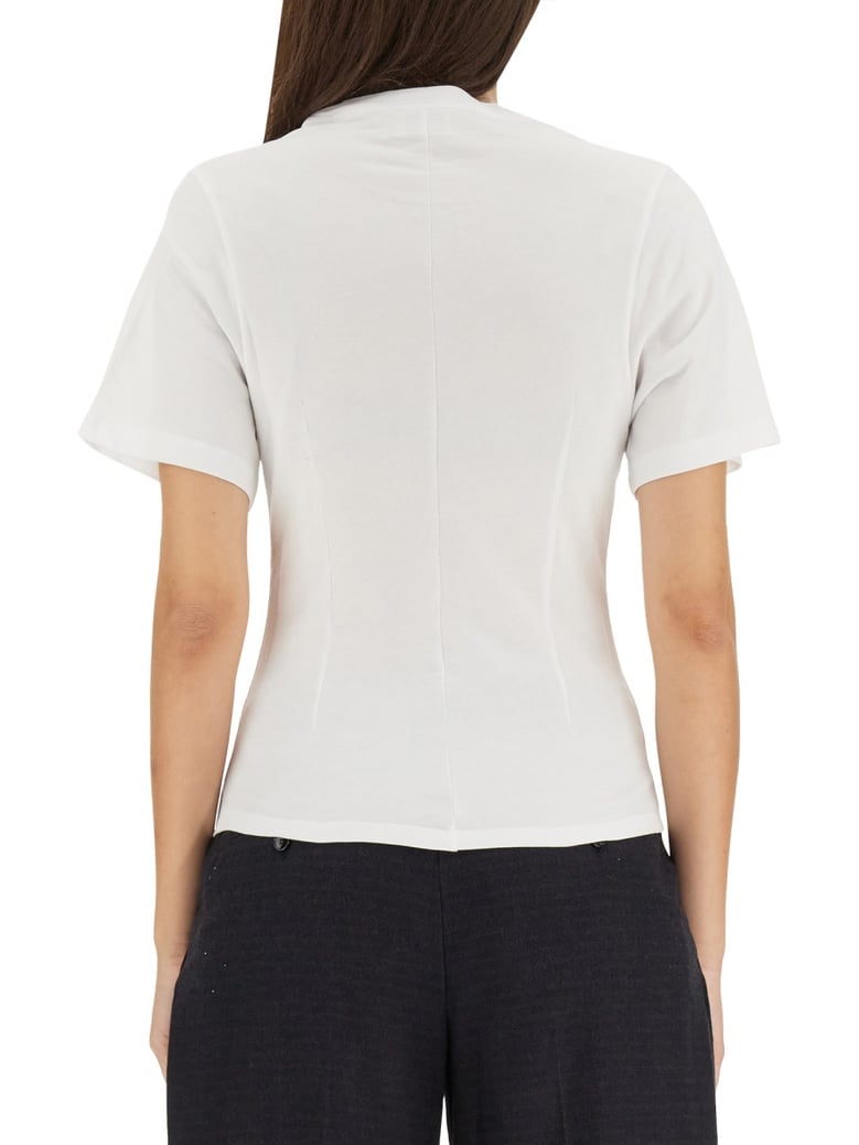 t-shirt with trompe-l'oeil bustier effect by Selfnex