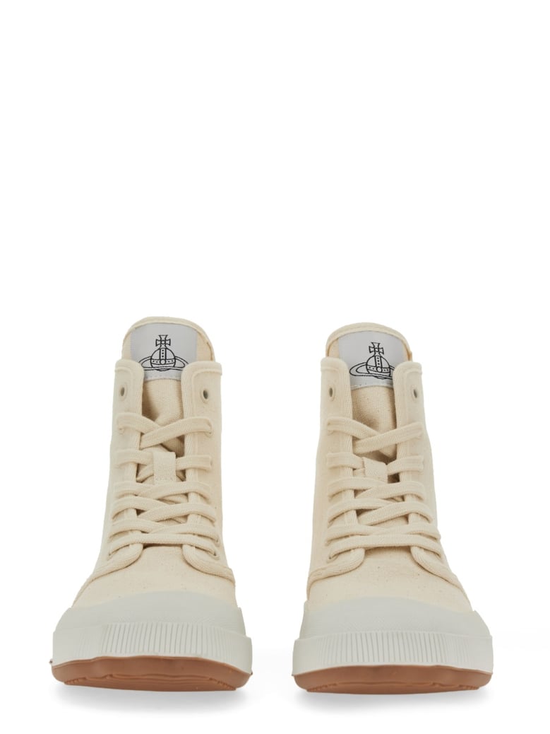 high top sneaker in white by Selfnex