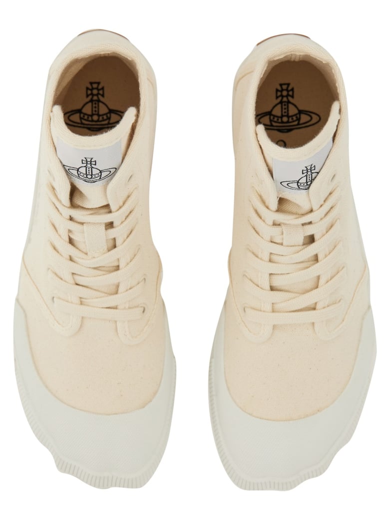 high top sneaker in white by Selfnex
