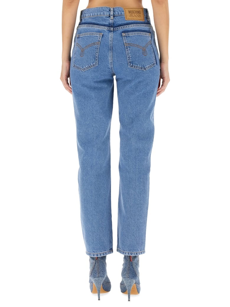 five pocket jeans in blue by Selfnex