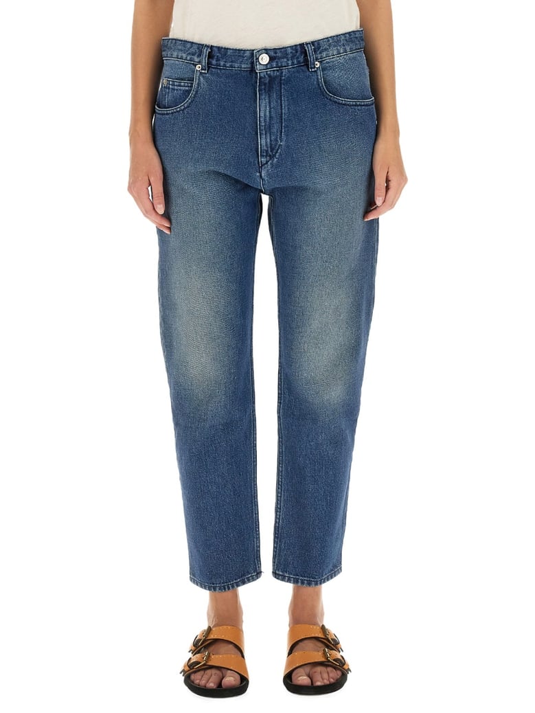nea jeans with button closure by Selfnex