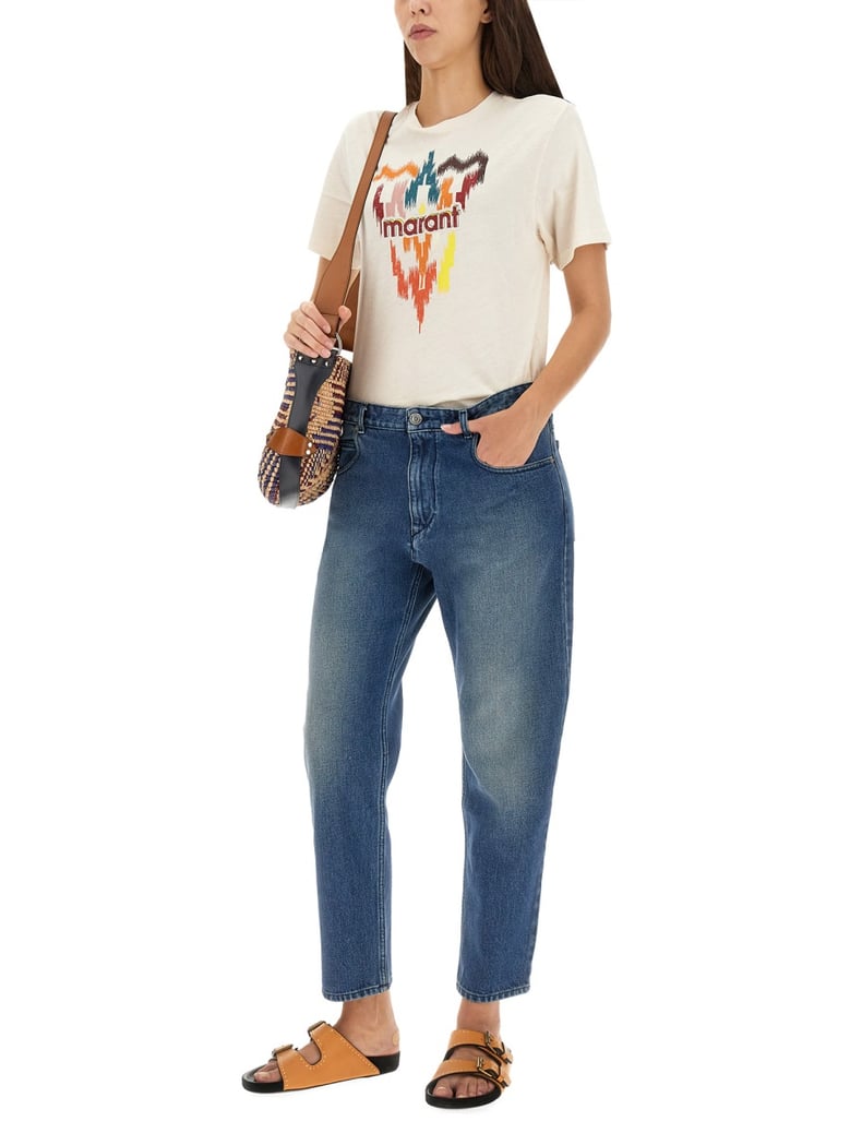 nea jeans with button closure by Selfnex