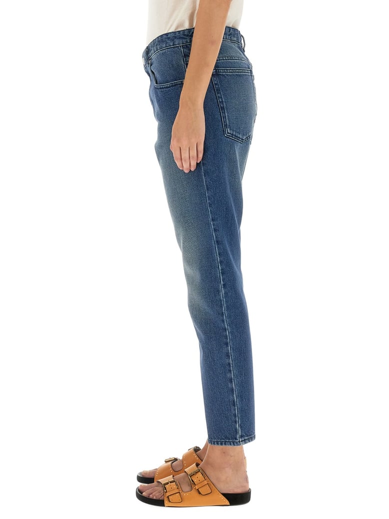 nea jeans with button closure by Selfnex