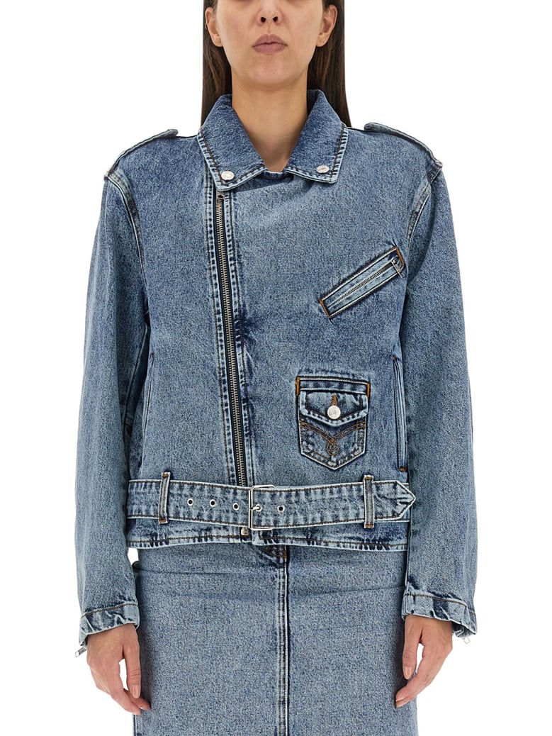 biker jacket with peace symbol by Selfnex