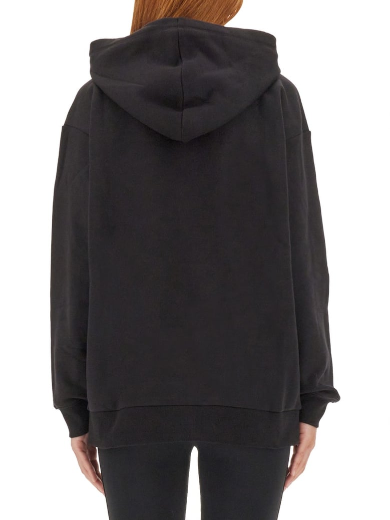 flocked logo sweatshirt by Selfnex