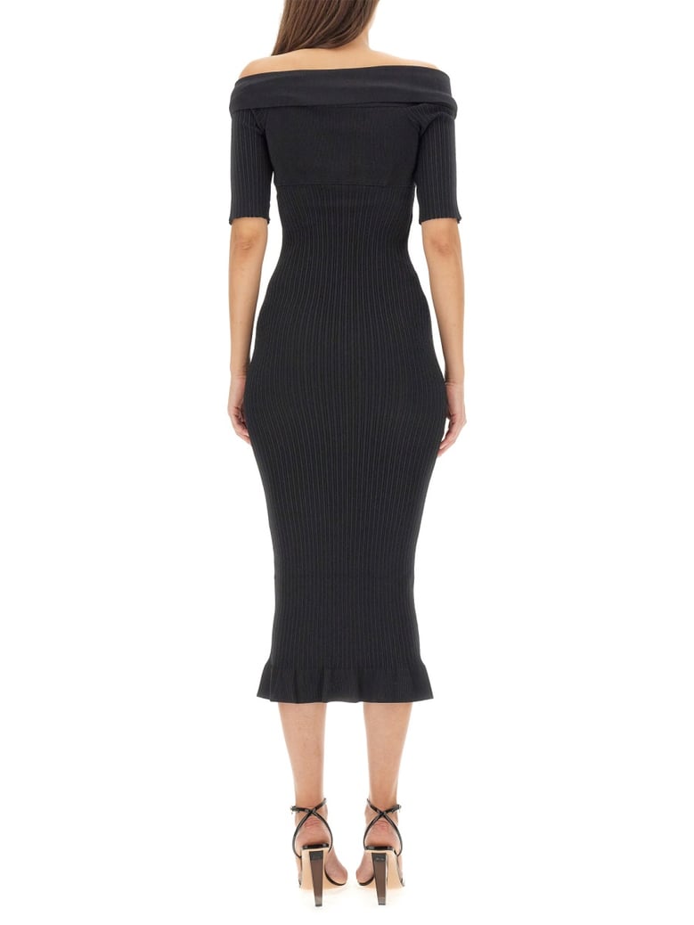 off-the-shoulder dress by Selfnex